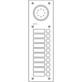 Ritto Türstation 1811220 Acero (10 Teilnehmer)
