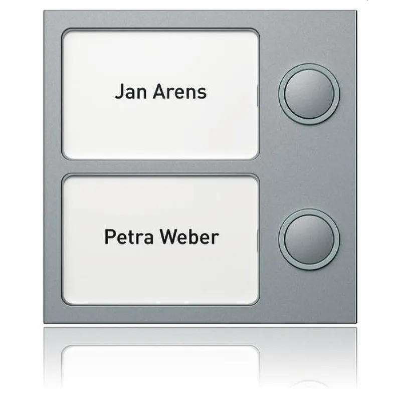Ritto Portier Tastenmodul 1875220 TwinBus 2Tasten silber