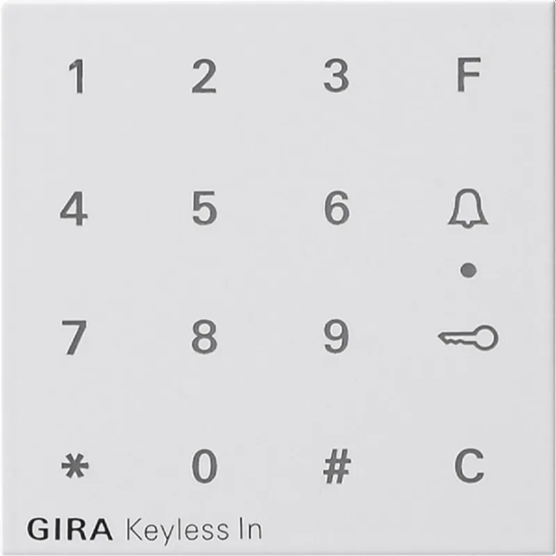 Gira Aufsatz 851303 Codetastatur System 55 reinweiss 851303