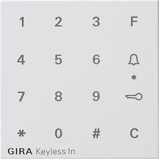Gira Aufsatz 851303 Codetastatur System 55 reinweiss 851303