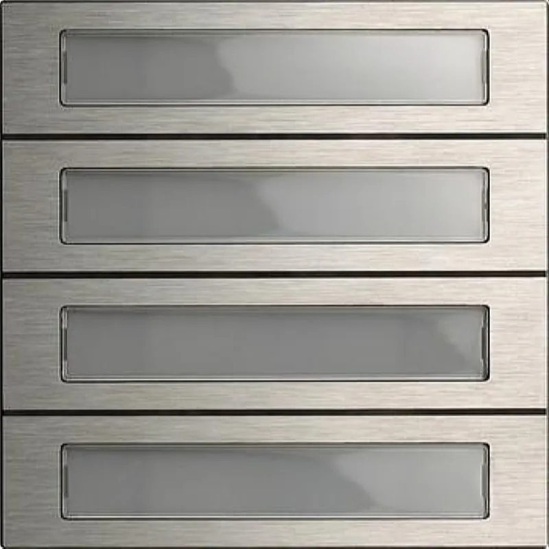 Gira Ruftastenmodul 5534920 4fach System 106 Edelstahl