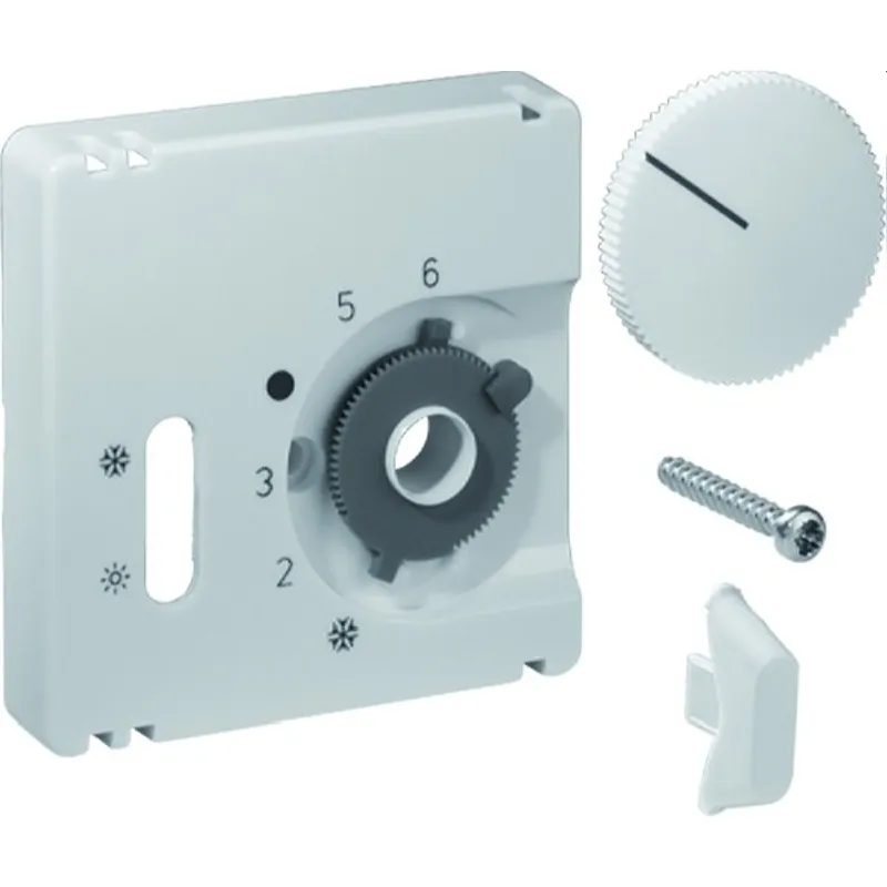 Alre-It Abdeckung für Raumtemperaturregler JZ-004.100 55x55mm glanz reinweiss UN990052