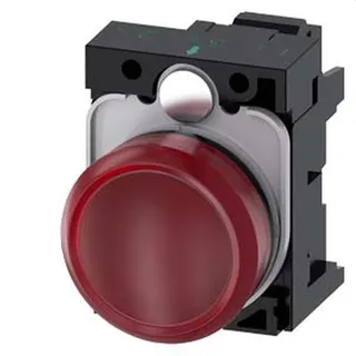 Siemens Leuchtmelder 22mm rund rot Linse glatt