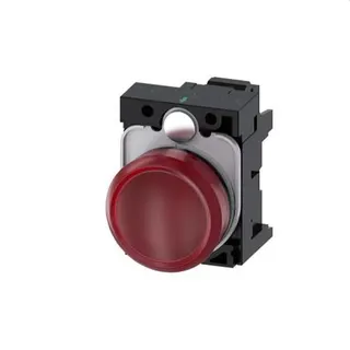 Siemens Leuchtmelder 22mm rund rot Linse glatt 3SU1102-6AA20-3AA0