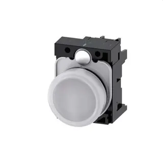 Siemens Leuchtmelder 22mm rund weiss Linse glatt 3SU1106-6AA60-1AA0