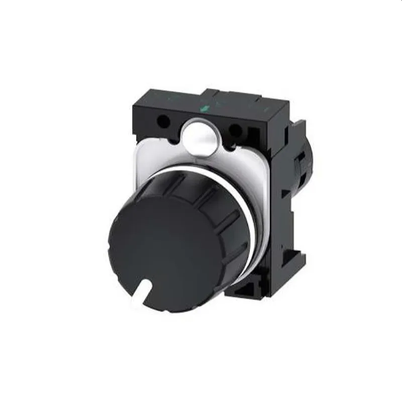 Siemens Potentiometer 22mm rund schwarz 10K Ohm 3SU1200-2PS10-1AA0