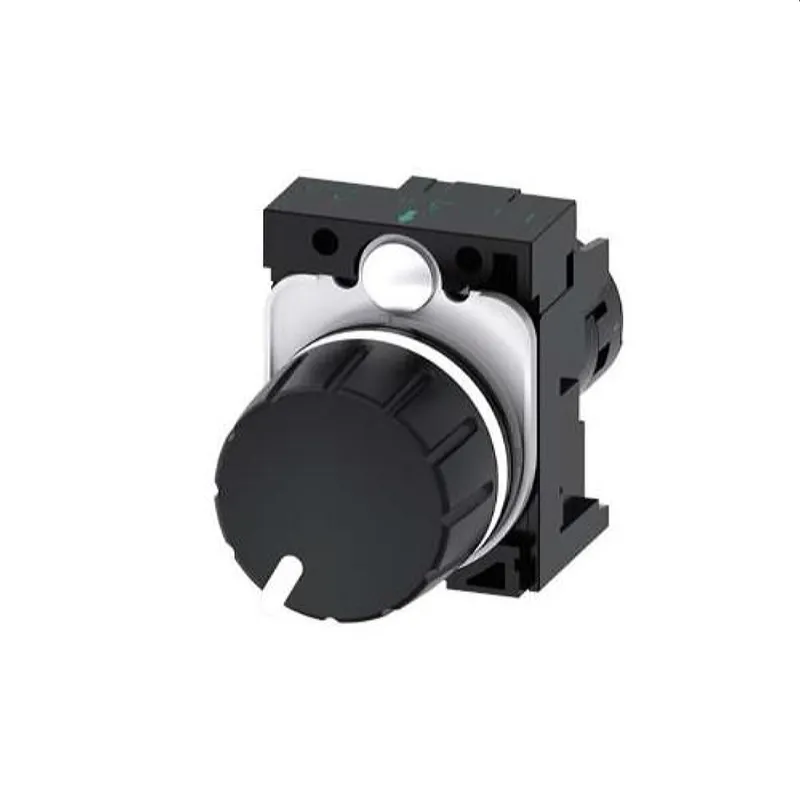 Siemens Potentiometer 22mm rund schwarz 47K Ohm 3SU1200-2PT10-1AA0