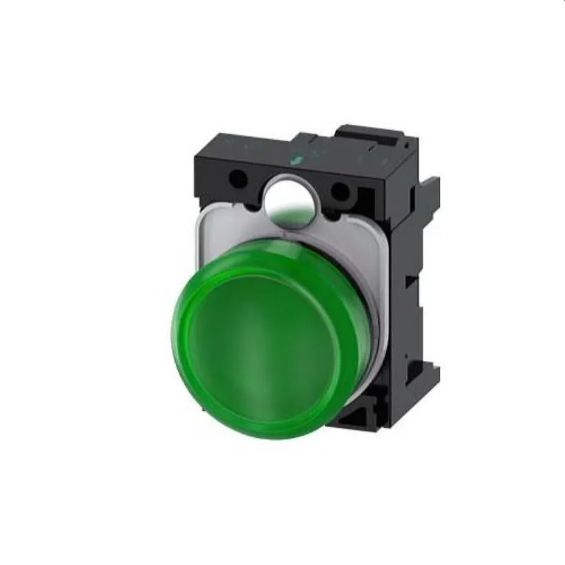 Siemens Leuchtmelder 22mm rund gruen Linse glatt 3SU1102-6AA40-3AA0