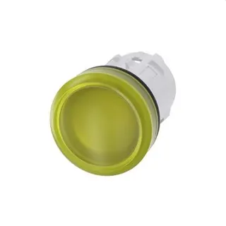Siemens Leuchtmelder 22mm rund gelb Linse glatt 3SU1001-6AA30-0AA0