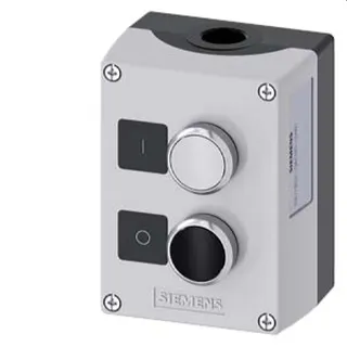 Siemens Gehäuse für Befehlsgeräte 22mm rund Metall 3SU1852-0AC00-2AB1