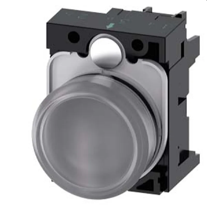 Siemens Leuchtmelder 22mm rund klar Linse glatt 3SU1106-6AA70-1AA0