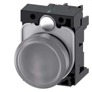 Siemens Leuchtmelder 22mm rund klar Linse glatt 3SU1106-6AA70-1AA0