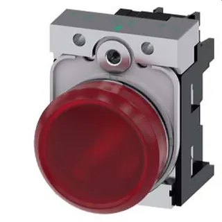 Siemens Leuchtmelder 22mm rund rot Linse glatt 3SU1156-6AA20-1AA0