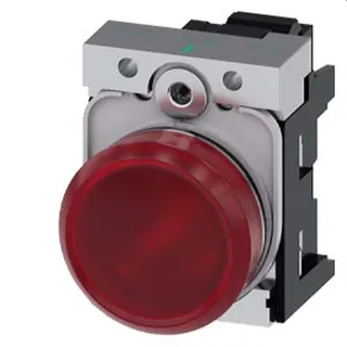 Siemens Leuchtmelder 22mm rund rot Linse glatt 3SU1156-6AA20-3AA0