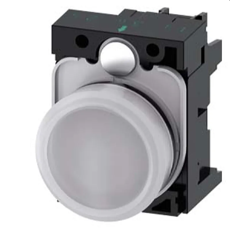Siemens Leuchtmelder 22mm rund weiss Linse glatt 3SU1103-6AA60-1AA0