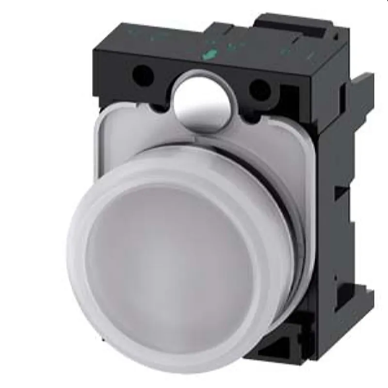 Siemens Leuchtmelder 22mm rund weiss Linse glatt 3SU1103-6AA60-3AA0
