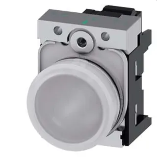 Siemens Leuchtmelder 22mm rund weiss Linse glatt 3SU1153-6AA60-3AA0