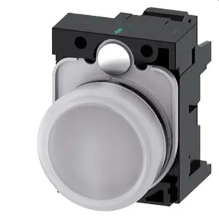Siemens Leuchtmelder 22mm rund weiss Linse glatt 3SU1106-6AA60-3AA0