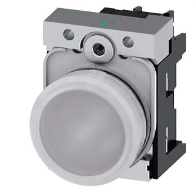 Siemens Leuchtmelder 22mm rund weiss Linse glatt 3SU1156-6AA60-1AA0