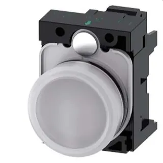 Siemens Leuchtmelder 22mm rund weiss Linse glatt 3SU1102-6AA60-3AA0