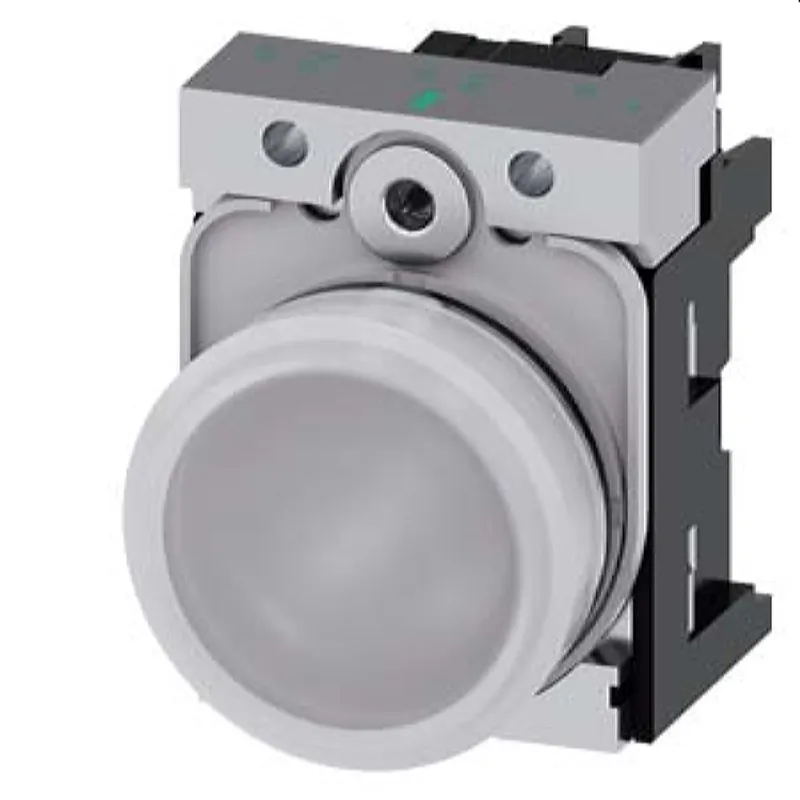 Siemens Leuchtmelder 22mm rund weiss Linse glatt 3SU1152-6AA60-1AA0
