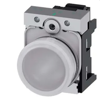 Siemens Leuchtmelder 22mm rund weiss Linse glatt 3SU1152-6AA60-3AA0