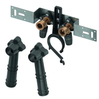 TECElogo Montageeinheit mit 2 Wandscheiben IG, Stichmaß 80 mm (16 mm x 1/2'')