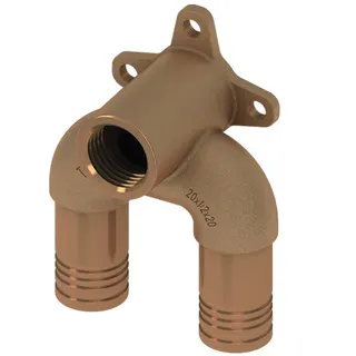 TECElogo Universal-Doppelwandscheibe IG, Rotguss (20 mm x 1/2'' x 20 mm)