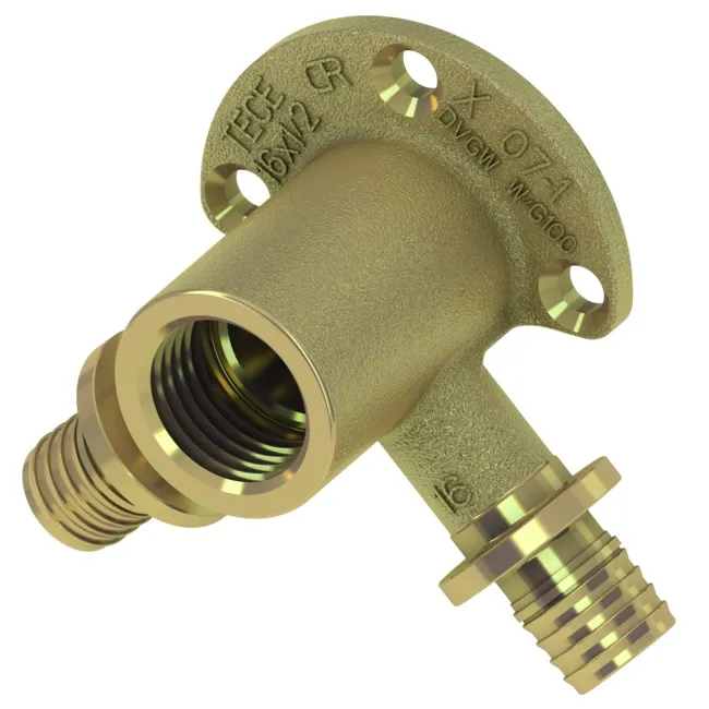 TECEflex Doppelwandscheibe IG, Messing (16 mm x 1/2'')