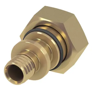 TECEflex Eurokonusverschraubung 3/4'' mit Pressanschluss, Messing (16 mm)