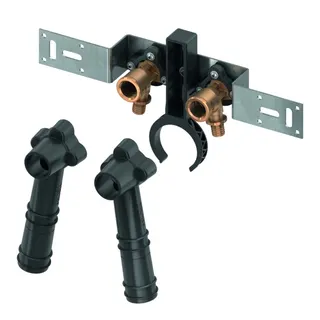 TECEflex Montageeinheit mit 2 Wandscheiben IG, Stichmaß 80 mm (16 mm x 1/2'')