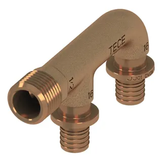 TECEflex U-Armaturenanschluß AG, Rotguss (16 x 16 mm x 1/2'')
