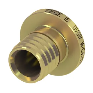 TECEflex Endstopfen, Messing
