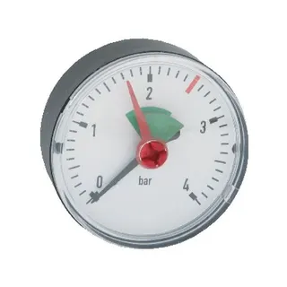 SYR Manometer 12 für Heizung waagerecht G1/4 0-4bar d.63mm