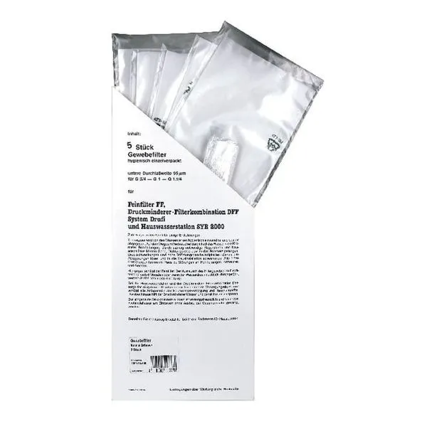 5 Stück SYR Gewebefilter 2000 90um für Drufi DFF/FF Kerzenfilter