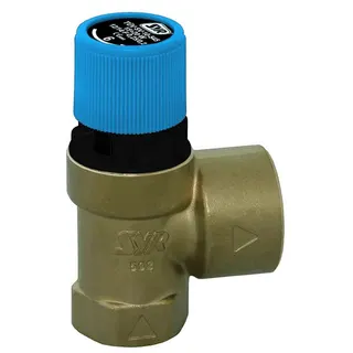 SYR Membran-Sicherheitsventil aus Messing, 6 bar, 1/2" , Edelstahl
