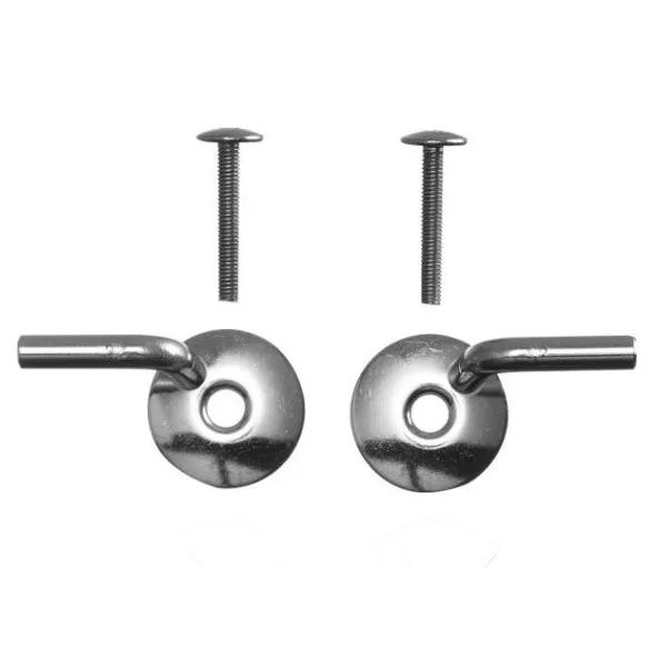 DURAVIT Scharnierpaar für WC-Sitz Architec und Starck 3, ohne SoftClose, chrom