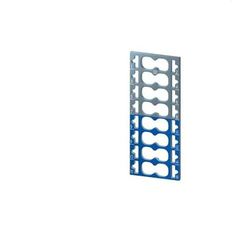 Siemens Schild 8xgrau+8xblau 6ES7193-6CP02-2MA0