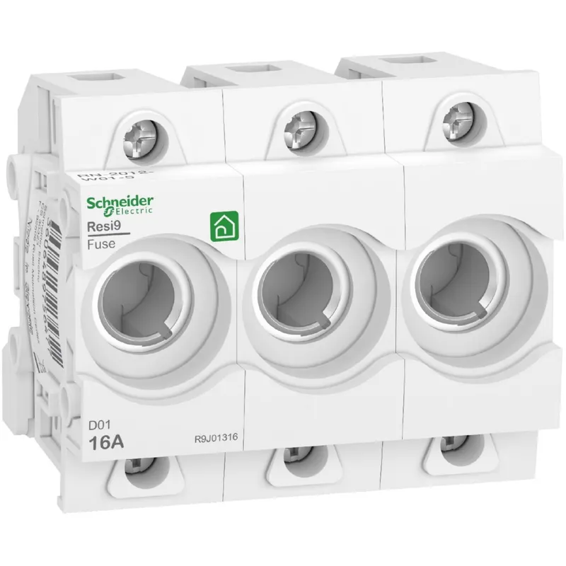 Schneider Electric Sicherungssockel Neozed D01 3P 16A 400V DIN-Schiene R9J01316