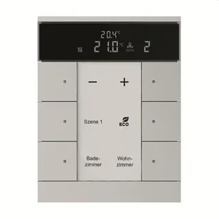 Busch-Jaeger Raumtemperaturregler SBS/U6.0.11-83 HVAC-Slave 6fach, aluminiumsilber