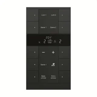 Busch-Jaeger Raumtemperaturregler SBS/U10.0.11-885 HVAC-Slave 10fach, schwarz matt