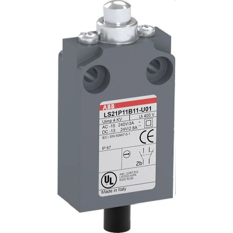 ABB Stotz-Kontakt Kompakt-Positionsschalter LS21P11B11-U01 grau IP67 1SBV016011R3801