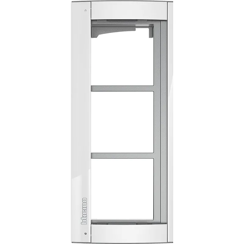 Bticino Abdeckrahmen 350232 + Modulträger 3M ALLWHITE