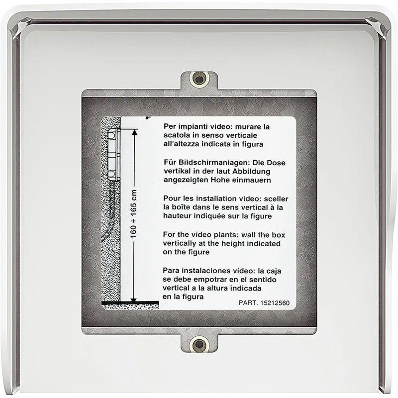 Bticino AP-Kasten 350612 1 Modul ALLWHITE