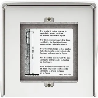 Bticino AP-Kasten 350612 1 Modul ALLWHITE