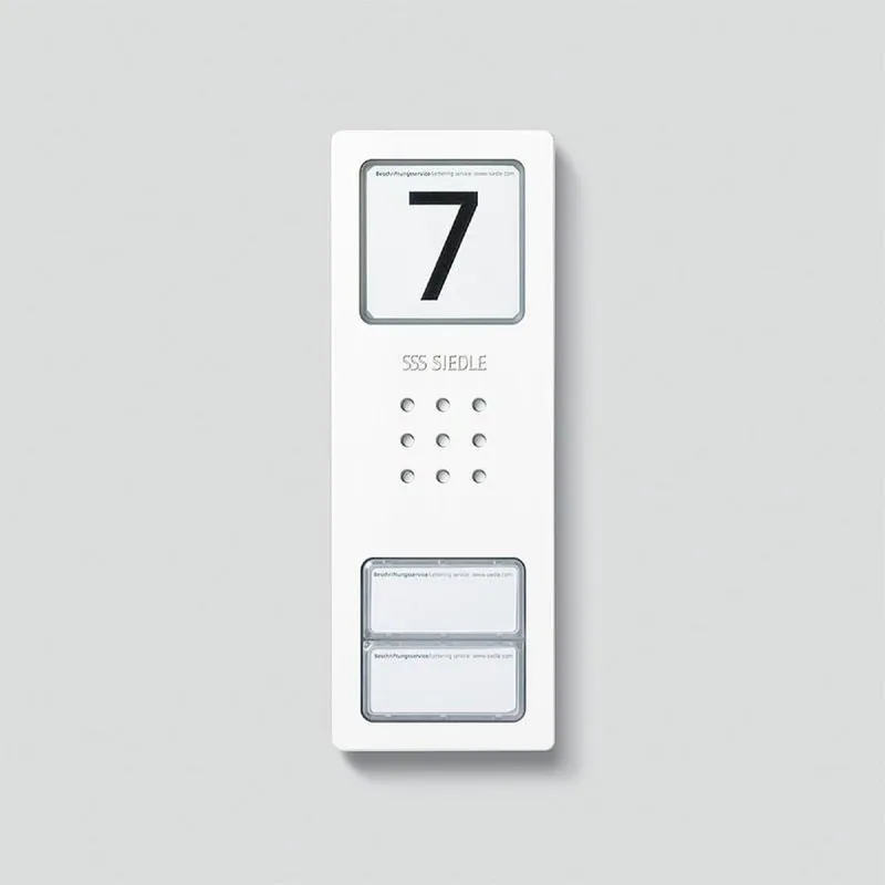Siedle Gehäuseoberteil CA 850-2 W signalweiss 210005110-00
