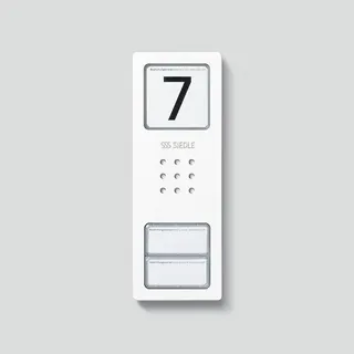 Siedle Gehäuseoberteil CA 850-2 W signalweiss 210005110-00
