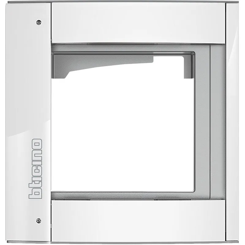 Bticino Abdeckrahmen 350212 + Modulträger 1M ALLWHITE