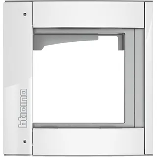 Bticino Abdeckrahmen 350212 + Modulträger 1M ALLWHITE