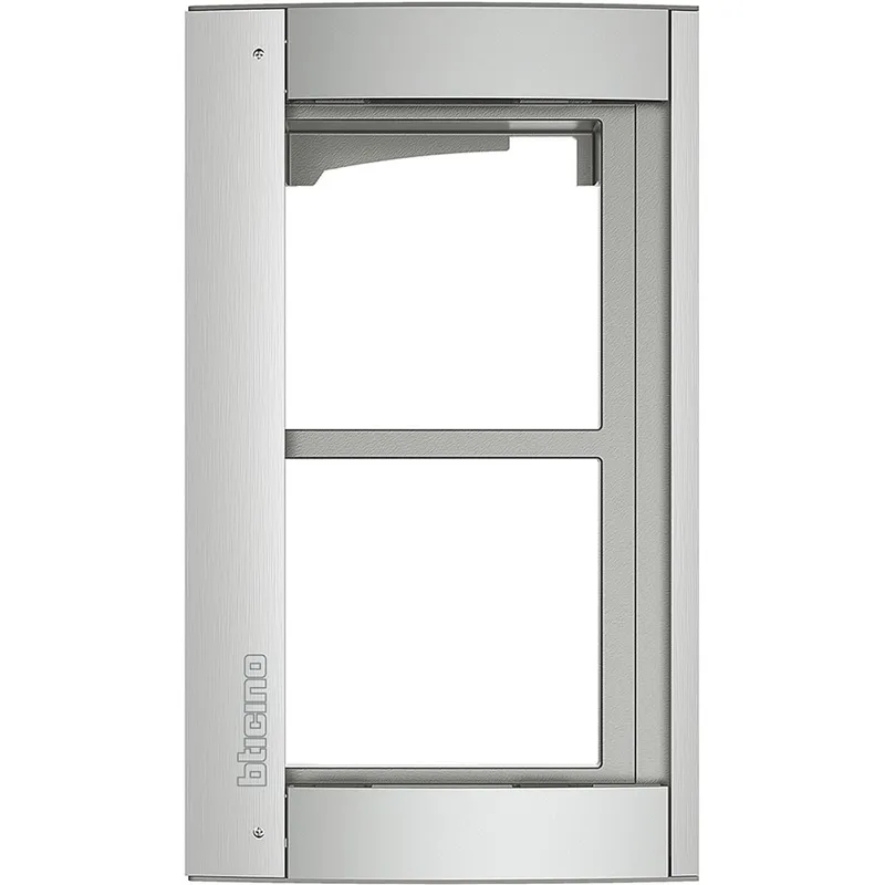 Bticino Abdeckrahmen 350221 + Modulträger 2M ALLMETAL